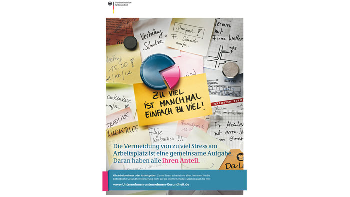 Werbeplakat des Kongresses "Unternehmen unternehmen Gesundheit". Werbeplakat des Kongresses "Unternehmen unternehmen Gesundheit".