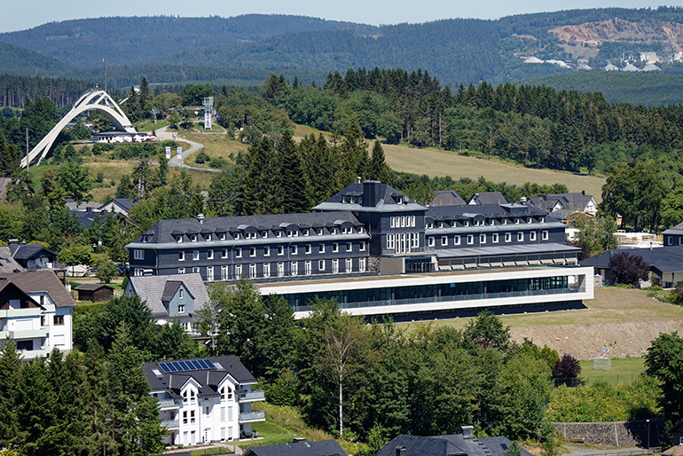 Das Tagungszentrum Winterberg aus der Vogelperspektive.