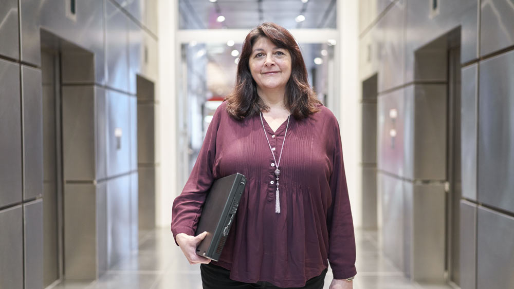 Brigitte Hildebrand, Programmiererin im IT-Dienstleistungszentrum der Knappschaft-Bahn-See. Brigitte Hildebrand, Programmiererin im IT-Dienstleistungszentrum der Knappschaft-Bahn-See.