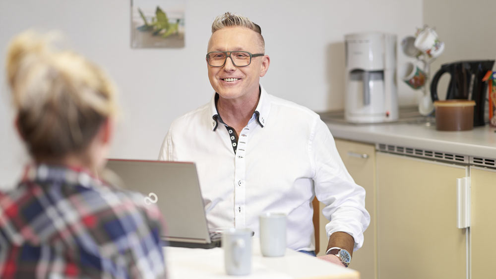 Thomas Kassing im Gespräch. Thomas Kassing im Gespräch.