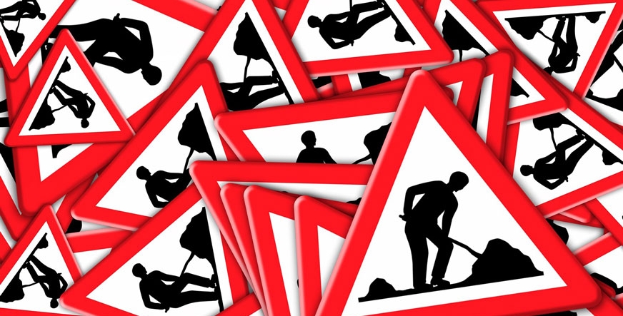 Baustelle rund um die Geschäftsstelle Aue Baustelle rund um die Geschäftsstelle Aue