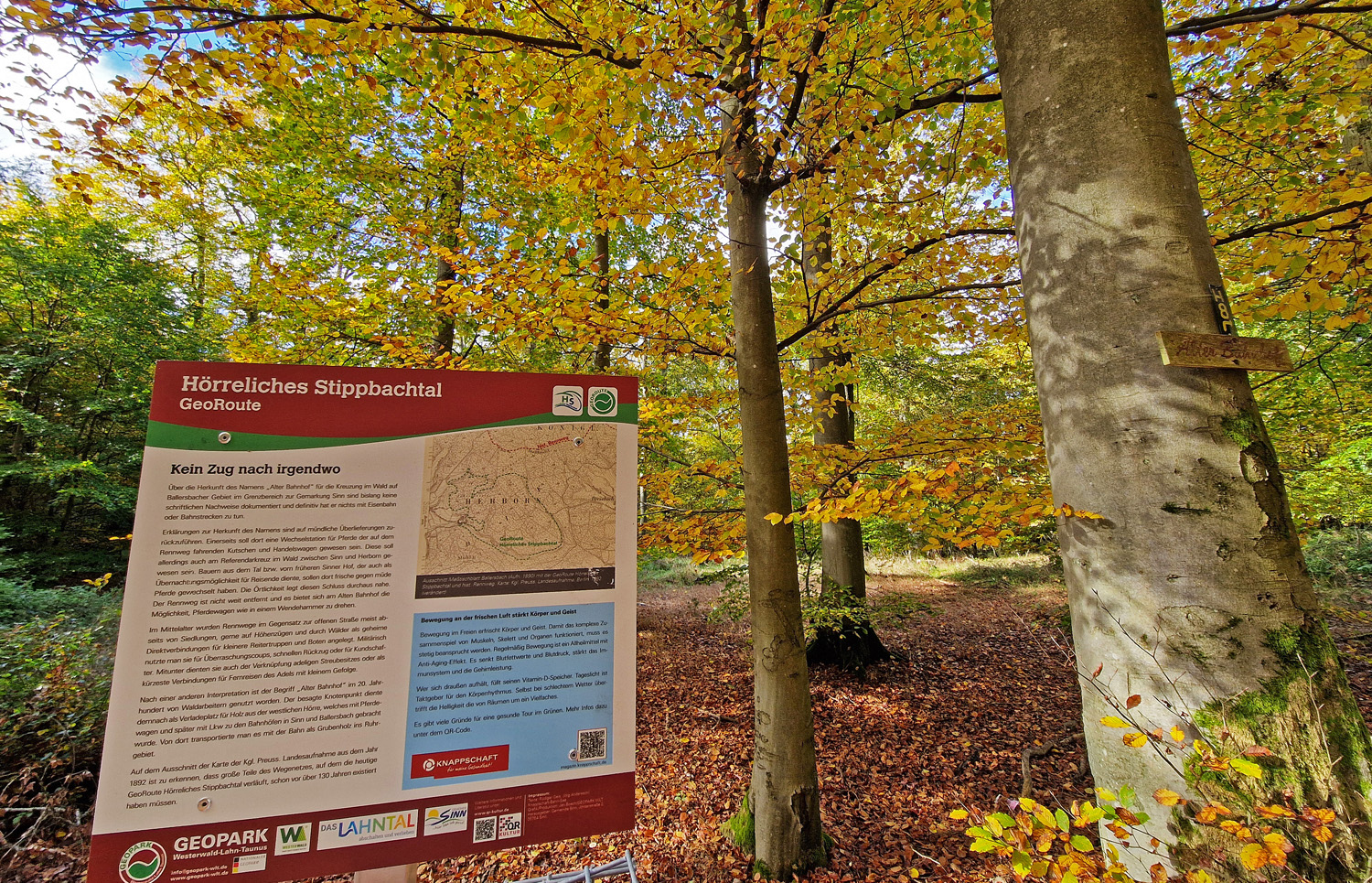 Die Geotafel verbindet Historie und Gesundheit Die Geotafel verbindet Historie und Gesundheit