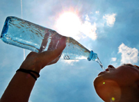 Wassertrinken ist wichtig 