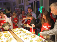 Essen wird serviert Essen wird serviert